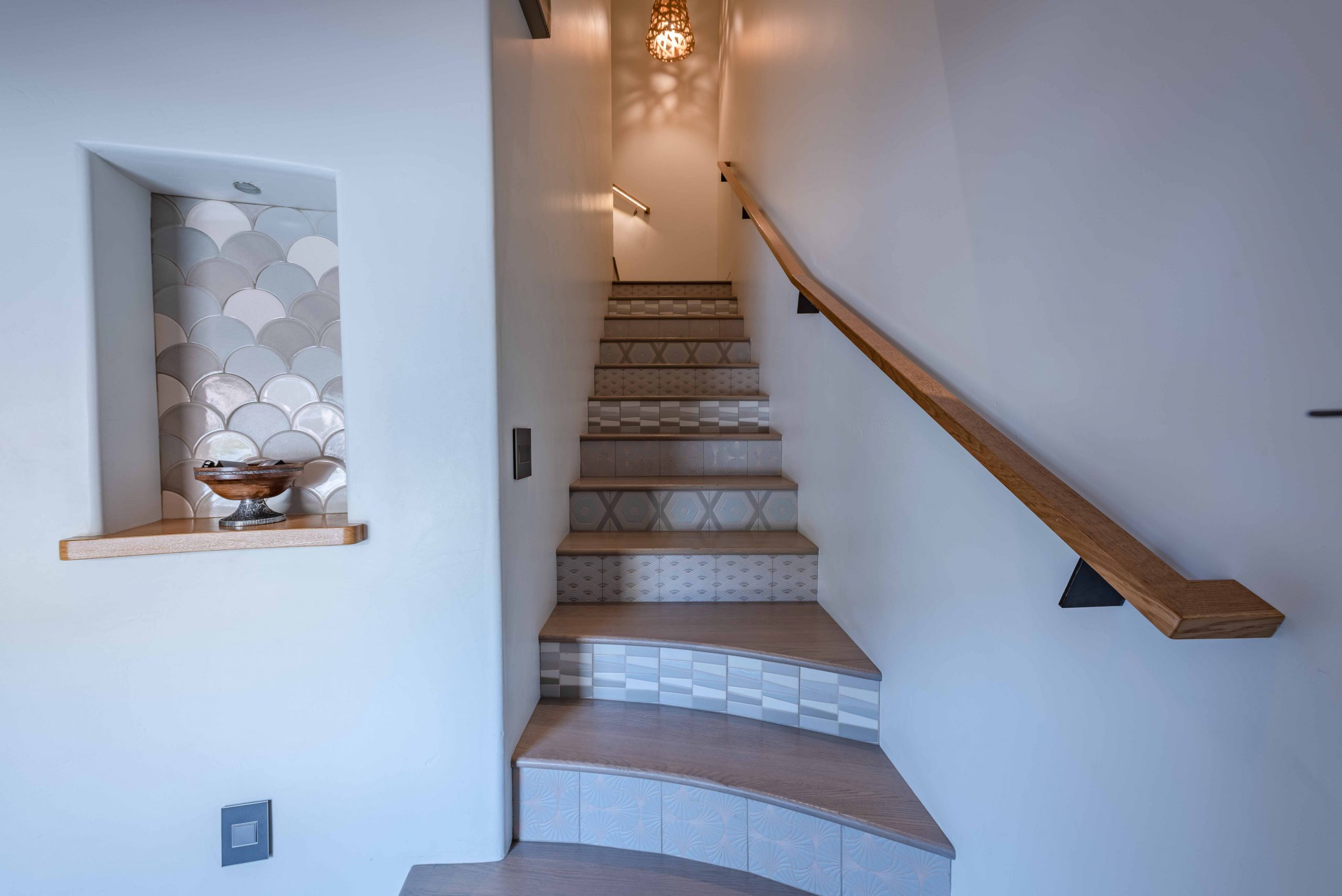 Staircase to second floor bedrooms