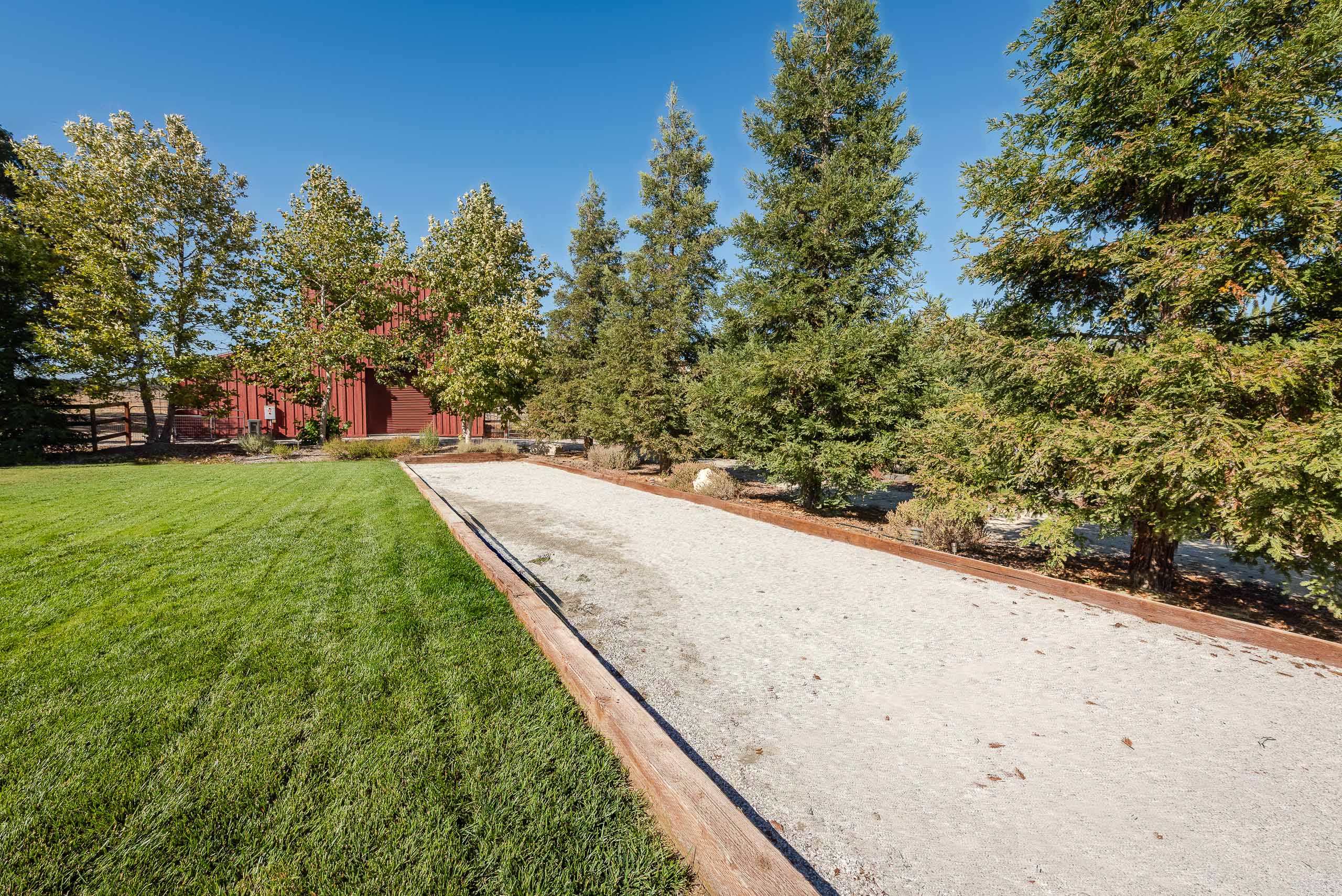 bocce court outside